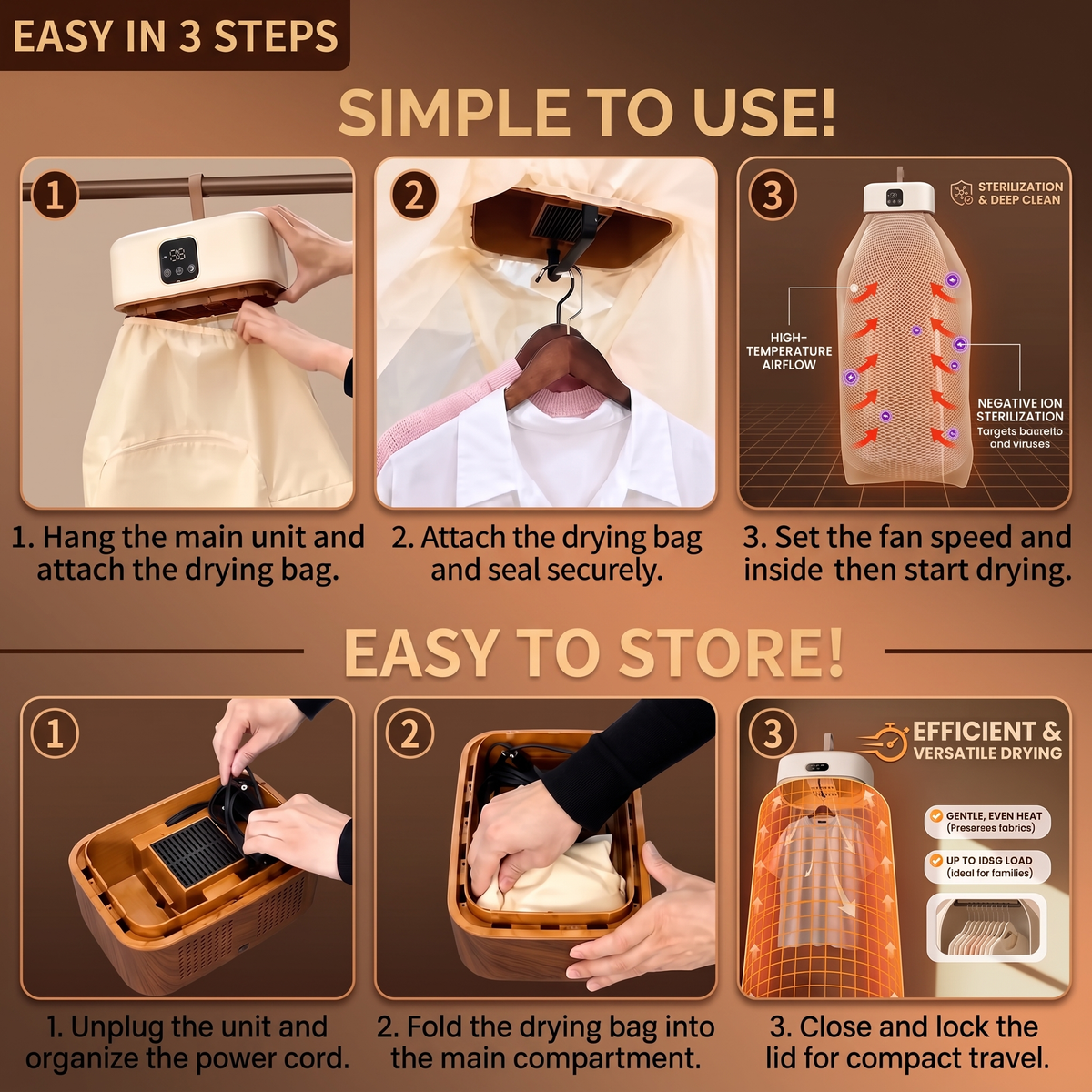 Rovelo™ Portable Clothes Dryer